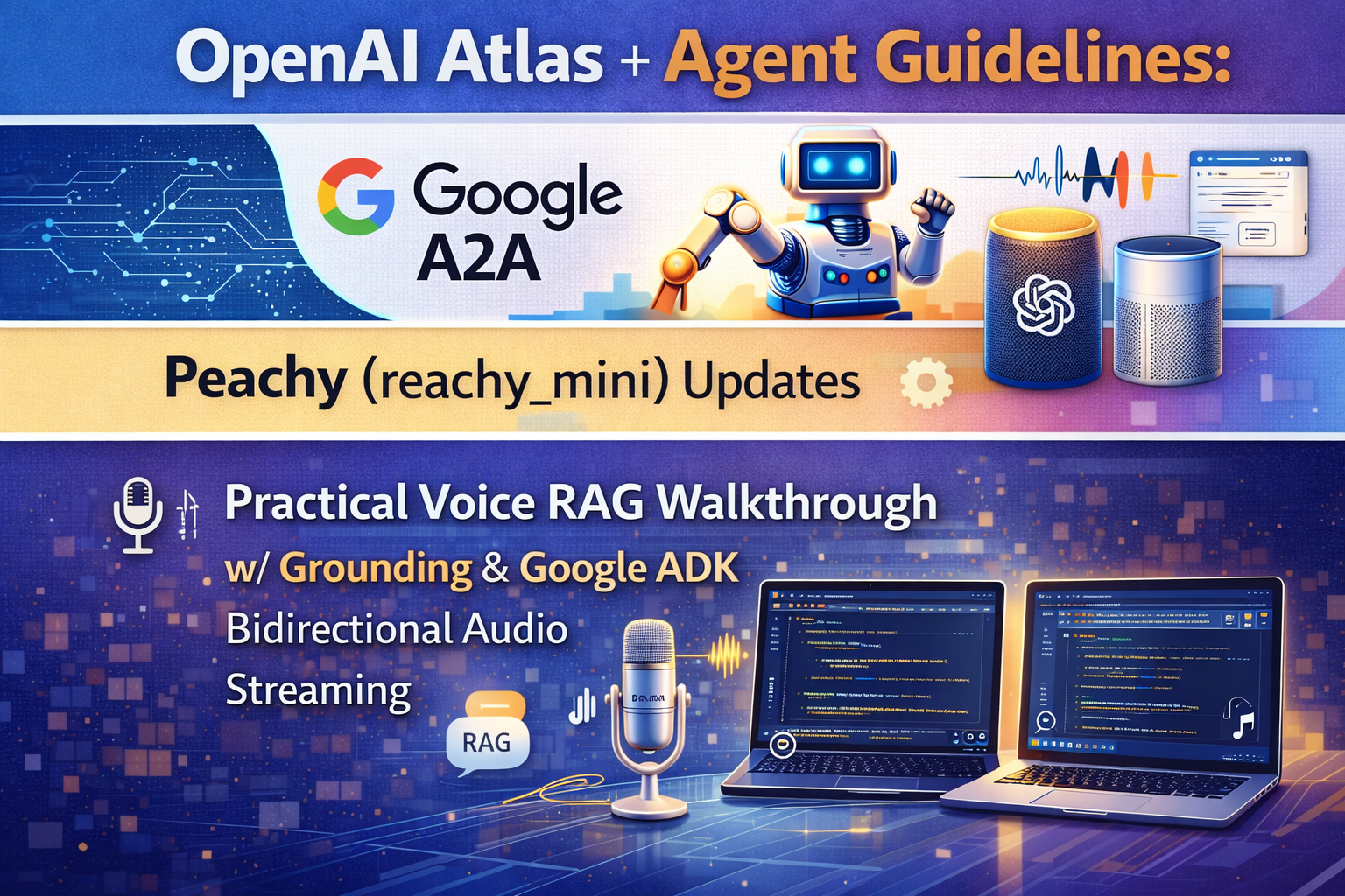 Thumbnail for Google's Agent-to-Agent (A2A) & OpenAI's Agentic Guidelines | Building Real-Time Voice RAG